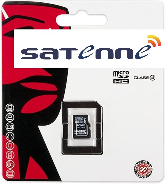 SATENNE R3 software op micro SD kaart incl. adapter